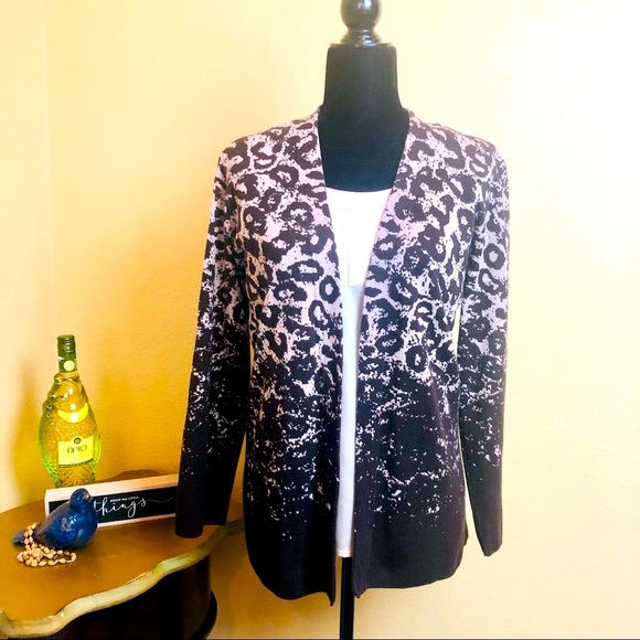 Chicos Animal print Ombre Sweater - Picture 4 of 7